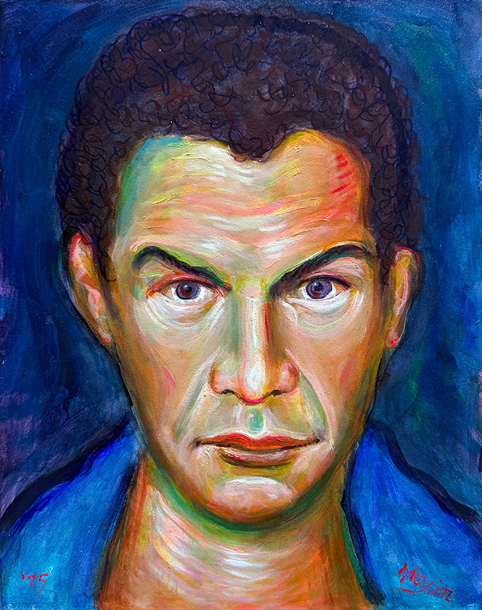 "Glogovac’s Epic Fusion of Hercegovina’s Spirit and Belgrade’s Soul 2", acrylic on canvas, Bishop Maxim, 2025